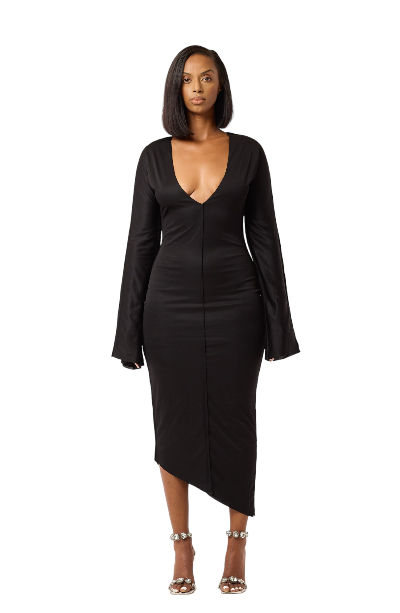 SABLE DRESS - DEEP BLACK